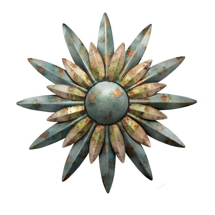 Aqua Sunburst Sun 29"