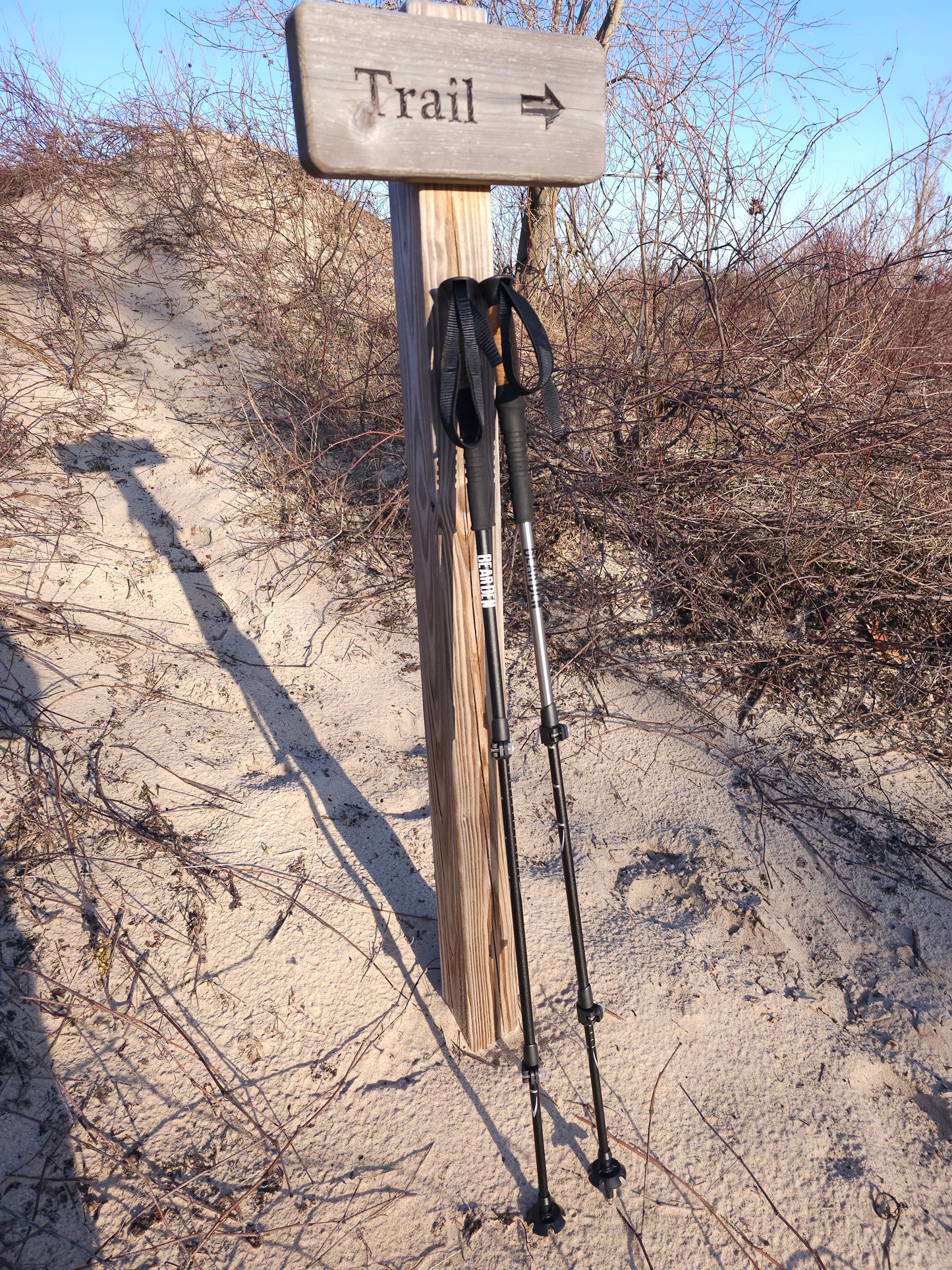 Beachcomber™ Stick – 3-in-1 Trekking Pole, Walking Stick, and Sand Scoop