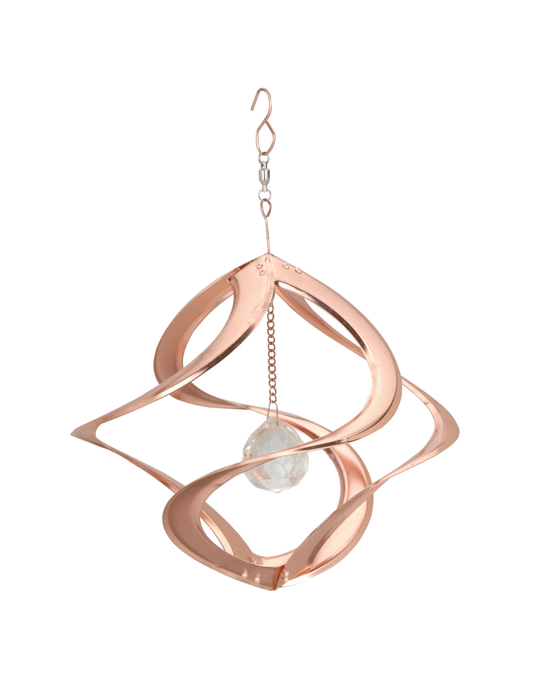 Hanging Helix - 11 Inch Copper with Crystal