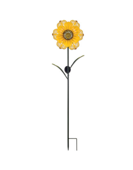Yellow Flower Solar Stake