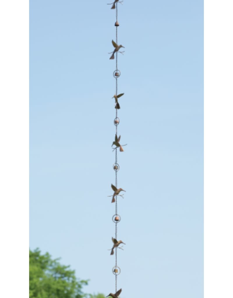 Rain Chain - Hummingbird & Bells