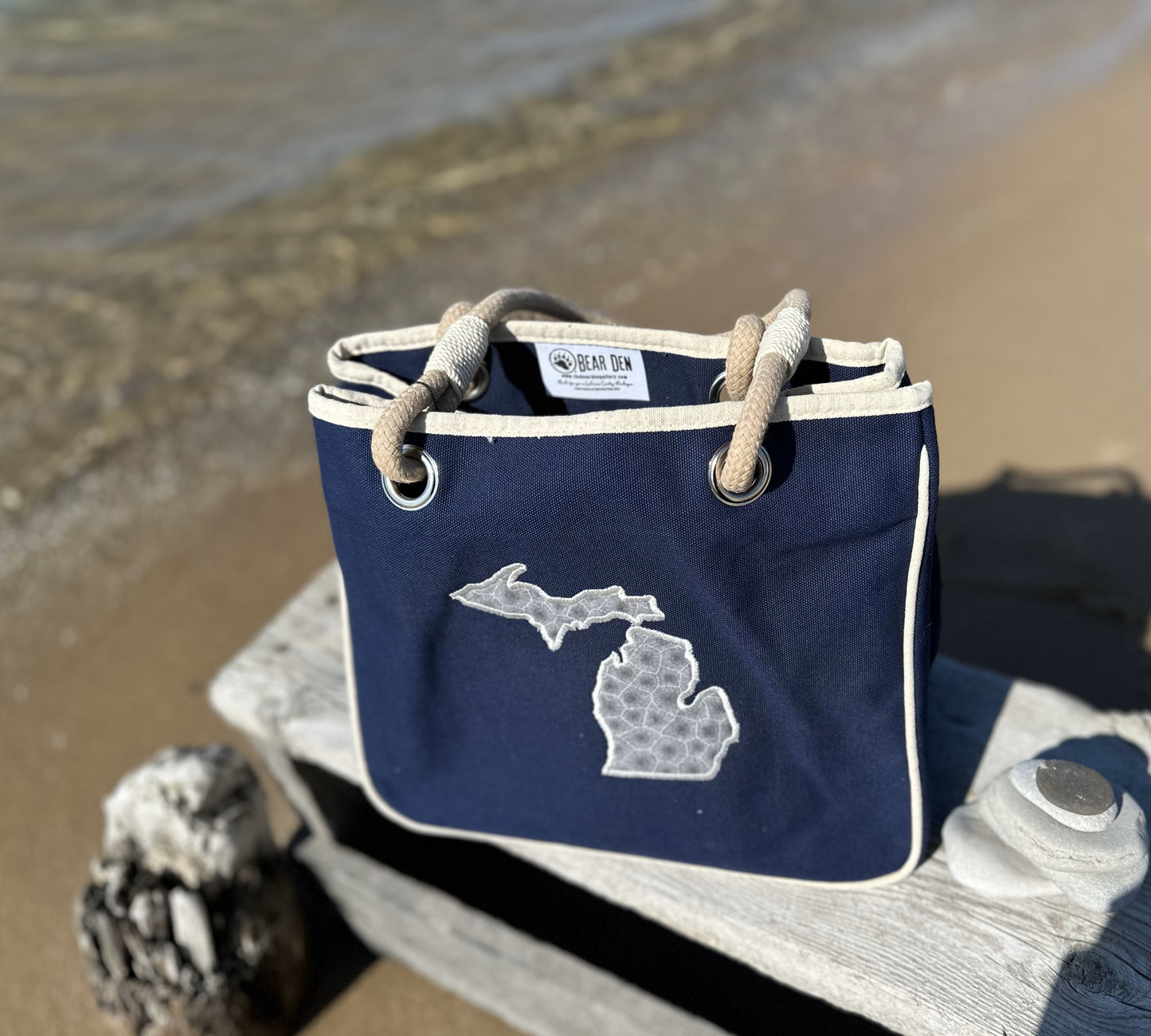 'Toskey Tote - Navy Rope Tote