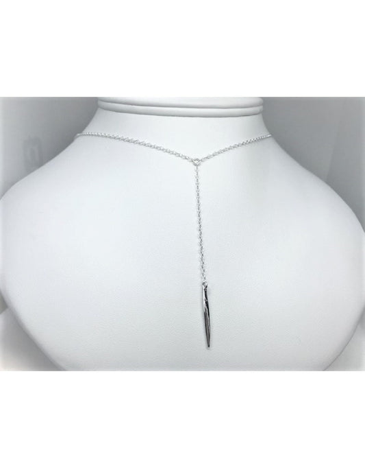 Silver Lariat Necklace