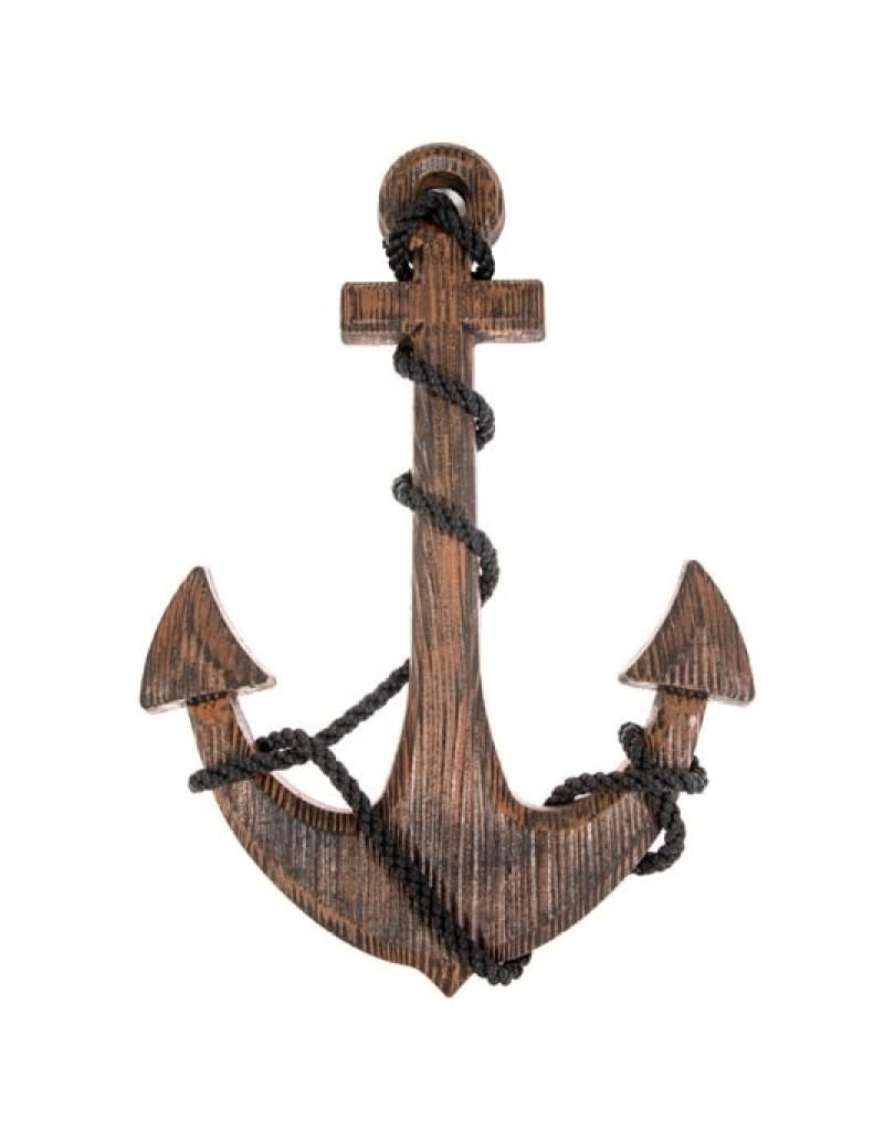 Wall Decor - Rustic Wood Anchor