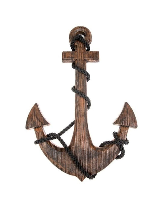 Wall Decor - Rustic Wood Anchor