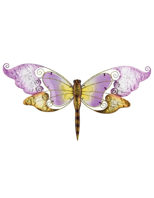 Garden Wall - 28'' Purple Dragonfly