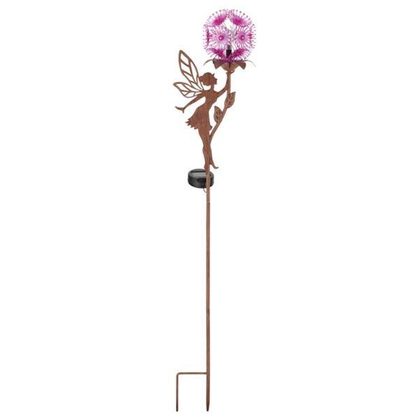 Solar Stake - Purple Fairy with Dandelion