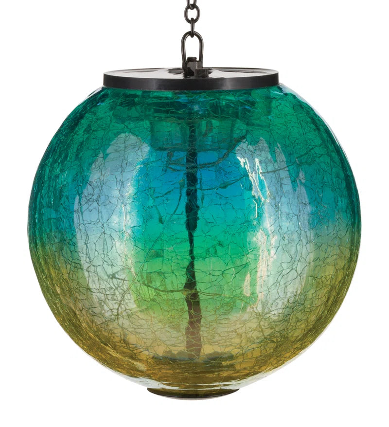 Iridescent Solar Hanging Globe