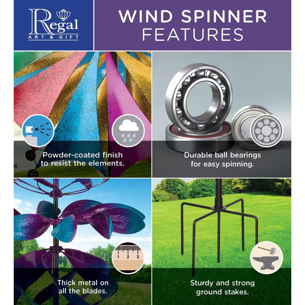 26 In. Rotating Wind Spinner Swirls