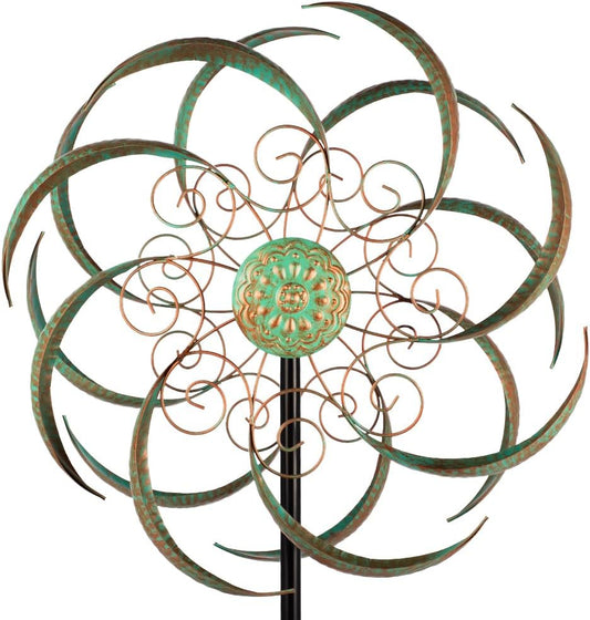 Large Outdoor Metal Wind Spinners, Kinetic Wind Sculpture Yard Art Wind Spinners for Patio, Lawn & Garden Decor(85 * 20 Inches)