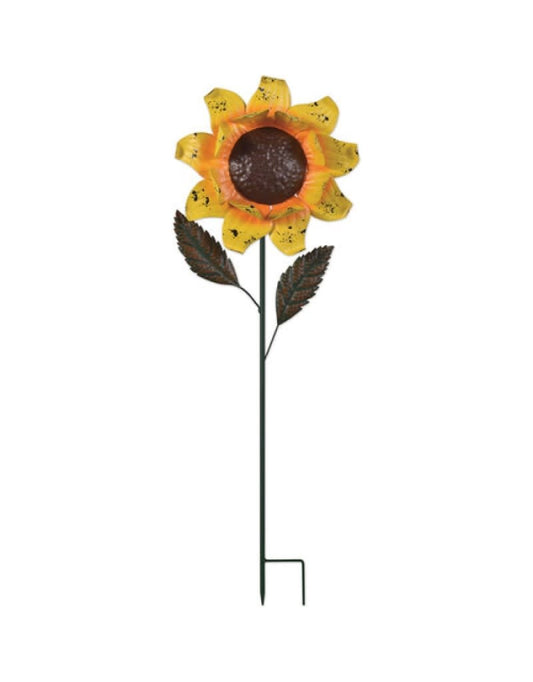 Garden Stake - Double Petal Sunflower 42''