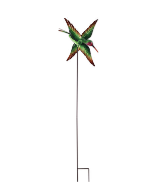 Hummingbird Spinner Stake-Green