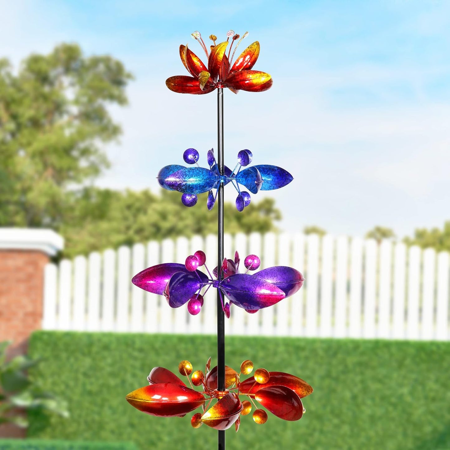 72" Vertical Lotus Wind Spinner