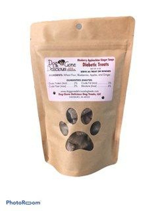 Dog Gone Delicious Blueberry Applechian Ginger Snaps 8 Oz: All-Natural, Small Batch Dog Treats from Michigan