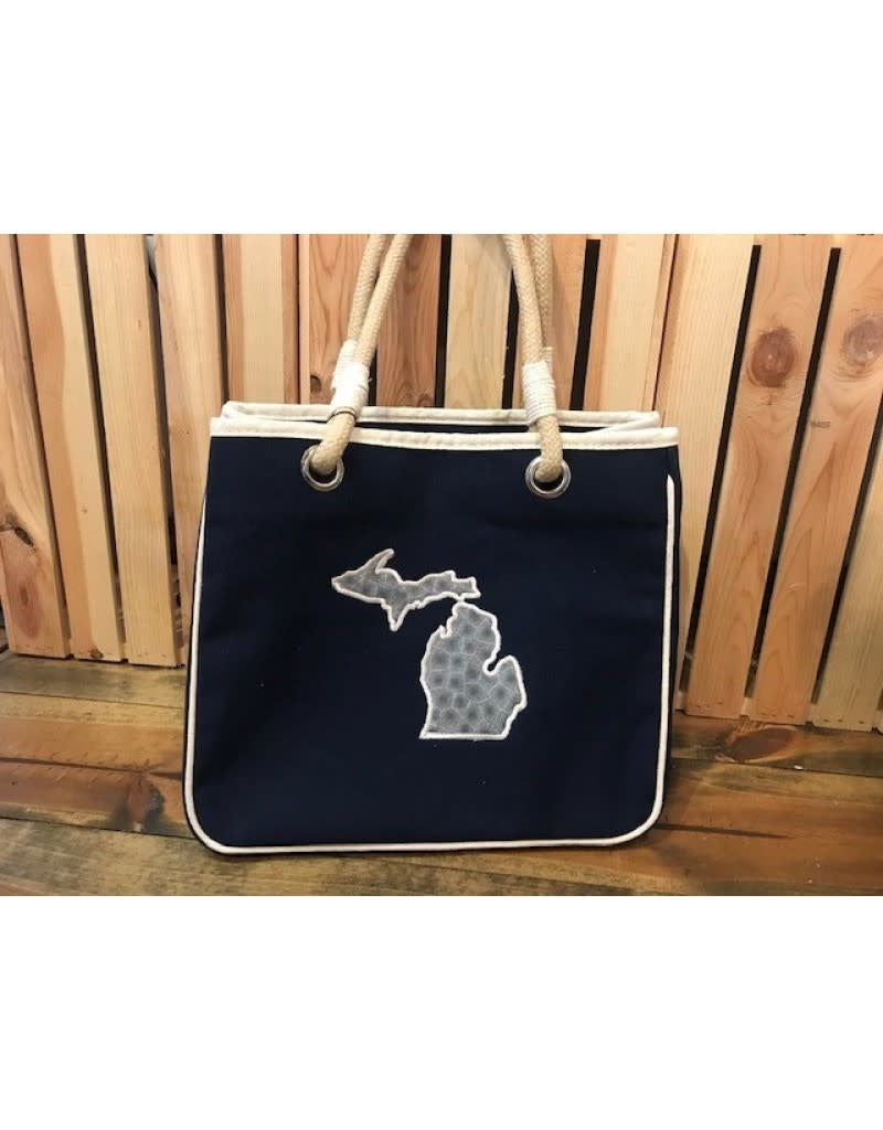 'Toskey Tote - Navy Rope Tote