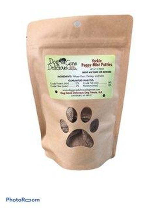 All-Natural Handmade Mint Patties Dog Treats for Yorkie Puppies by Dog Gone Delicious