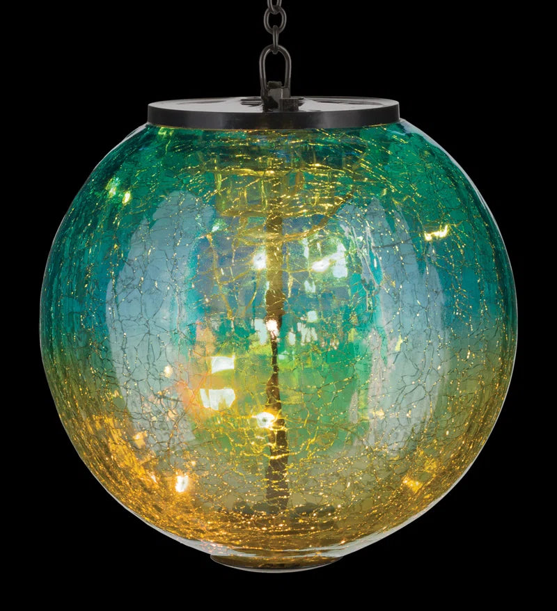 Iridescent Solar Hanging Globe