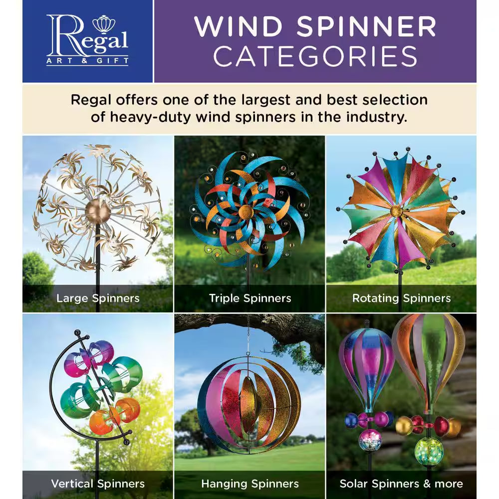 26 In. Rotating Wind Spinner Swirls