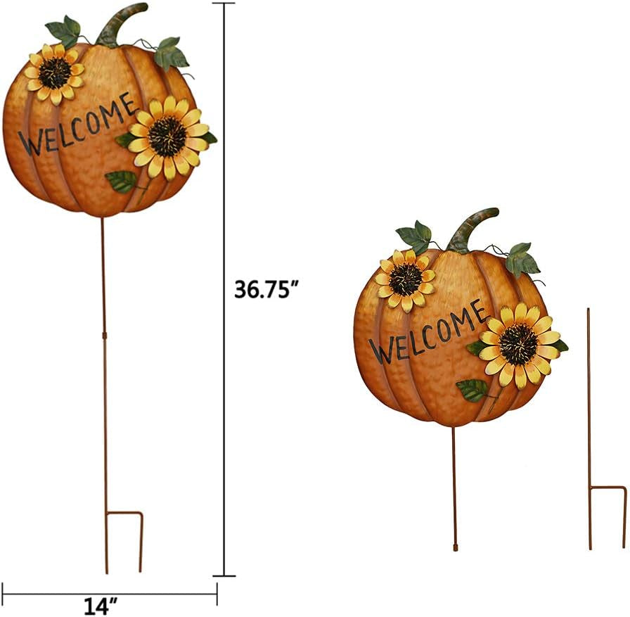 Autumn Harvest Pumpkin Stake