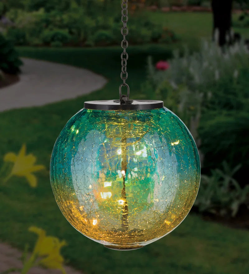 Iridescent Solar Hanging Globe