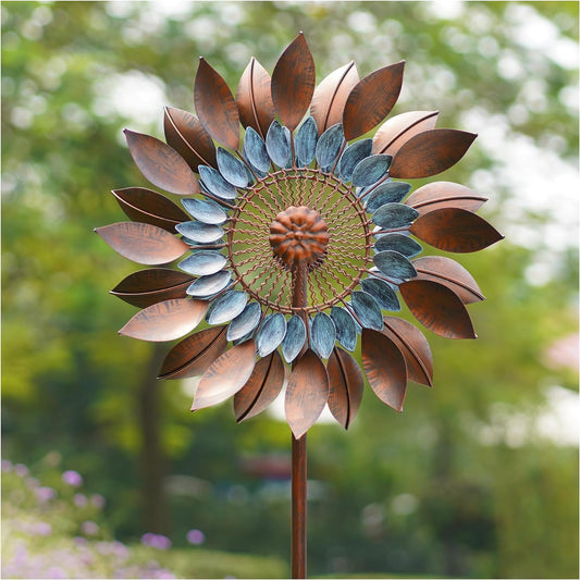 Wind Spinners for Yard Garden - Extra Large Wind Spinners Outdoor Metal, Garden Windmills Decor for outside (84" Height)