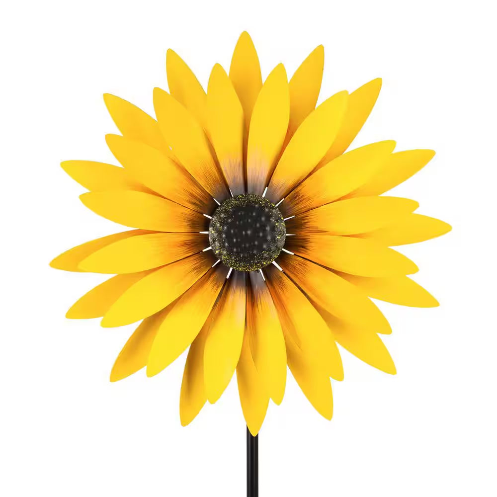 75 In. Sunflower Statement Wind Spinner