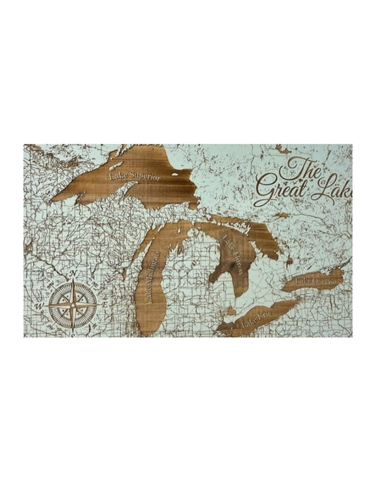 Great Lakes Map - Mini -