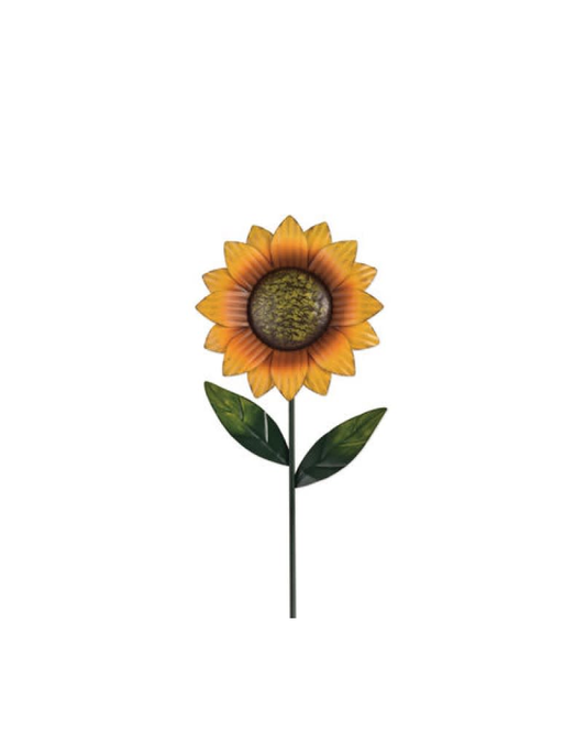 Garden Stake - Rustic Sunflower Medium